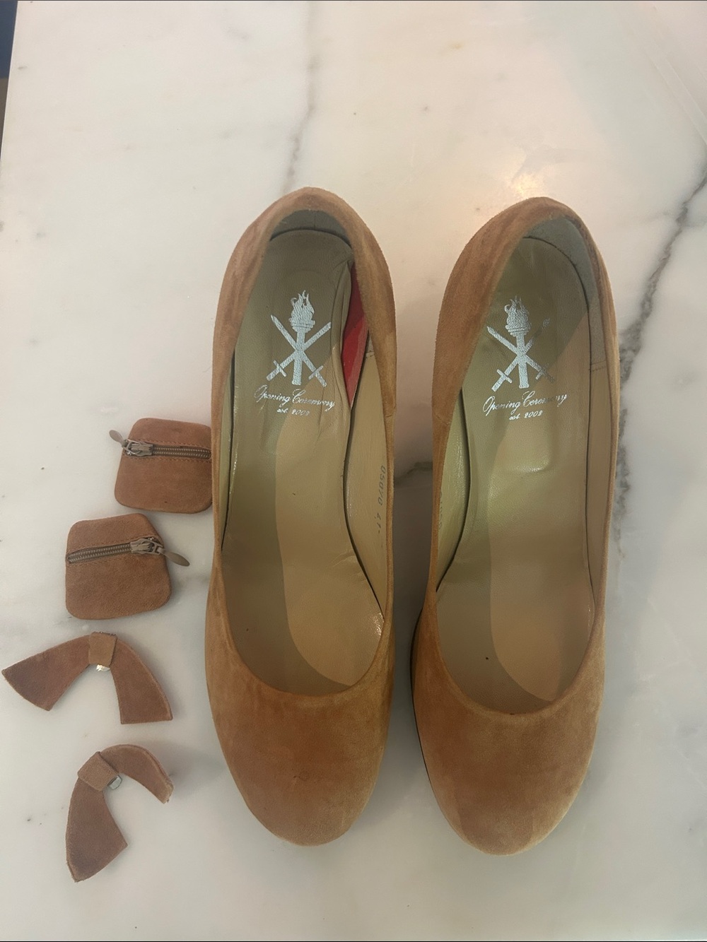 Openning Ceremony Suede 3” Heels